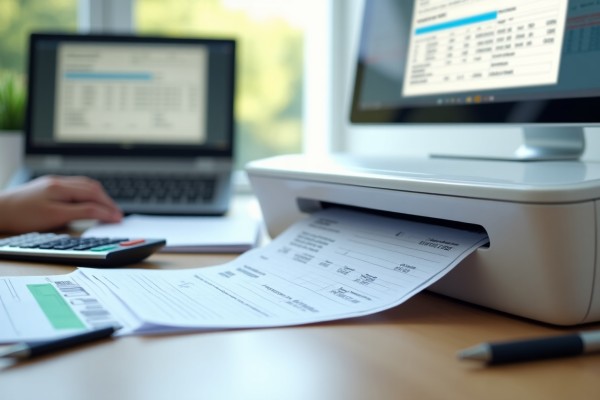 Convenient and Secure Check Printing A Professional Securely Printing Checks in an Office Setting