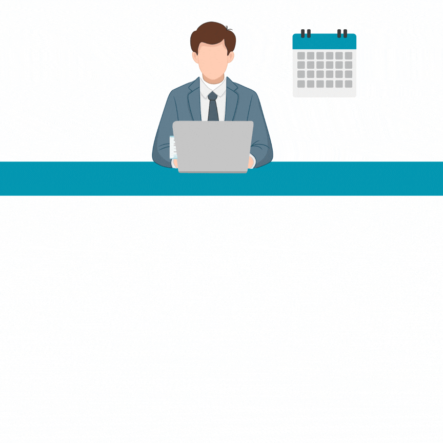 A Man In A Trench Coat Uses A Smartphone, Surrounded By Icons, Symbolizing Efficient Check Management With FiChecks