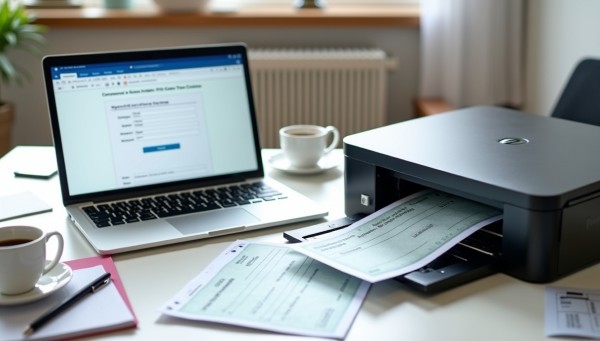 Automate Your Entire Check Workflow User Navigating Various Payment Tools Within the FiChecks Interface on a Laptop