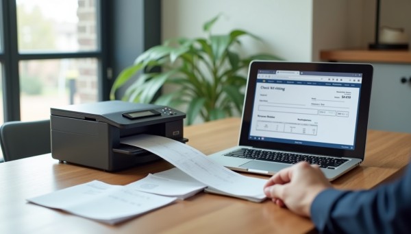 Built for Financial Teams That Need Control Person Using FiChecks Platform to Manage Recurring Payments on a Laptop
