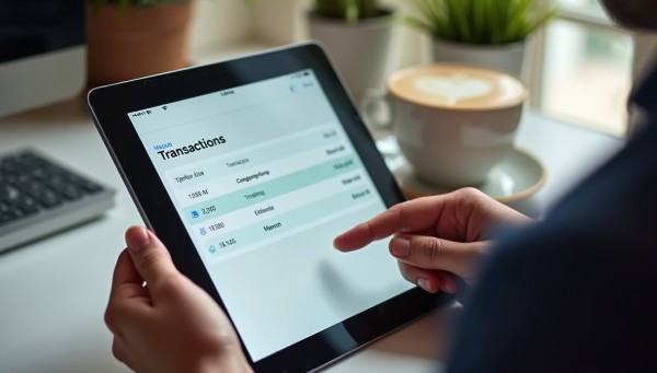 Person Using FiChecks Platform to Manage Recurring Payments on a Laptop
