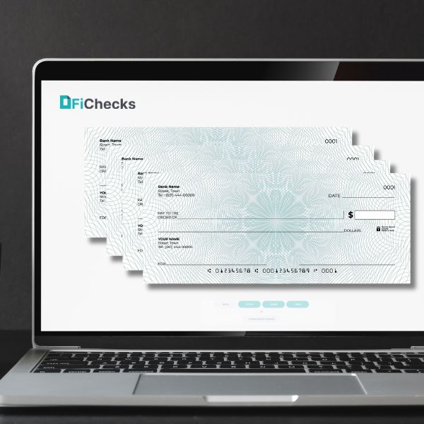 Checkbook Printer Digital Checkbook | Create & Print Instantly Yourself On Any Printer
