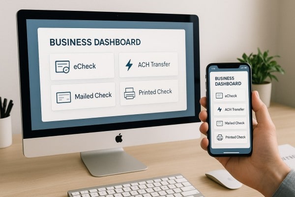 A Person Analyzing Data on a Laptop, Displaying a Dashboard with Graphs and Metrics, Seated at a Desk with a Coffee Cup and Notepad