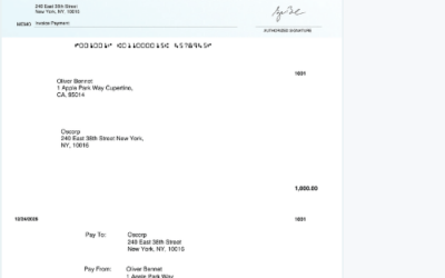 Electronic Check Payment