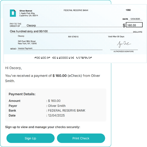 Printing and Bank Deposit